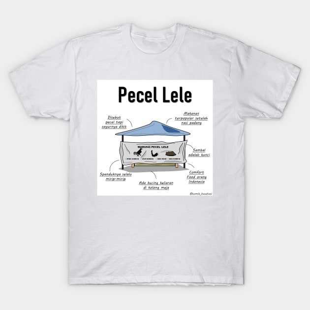 WARUNG PECEL LELE T-Shirt by komik_basabasi